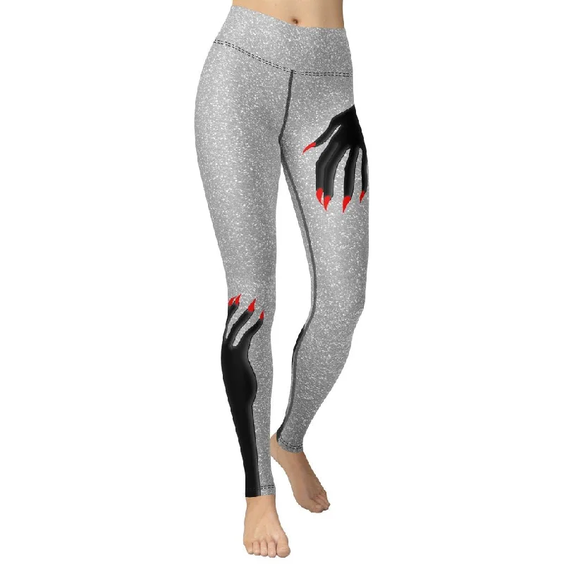 Hand Illusion Yoga Leggings Casual Women's Japanese  Casual Women's Japanese 