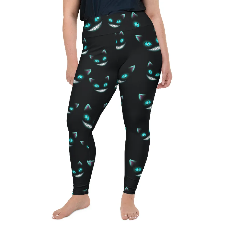 Spooky Halloween Cat Plus Size Leggings Modern Women's  Modern Women's 