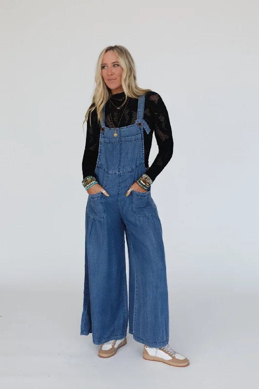 Elsie Denim Jumpsuit - Denim Casual Women's Loose - fitting Casual Women's Loose - fitting Elsie Denim Jumpsuit - Denim Casual Women's Loose - fitting Casual Women's Loose - fitting