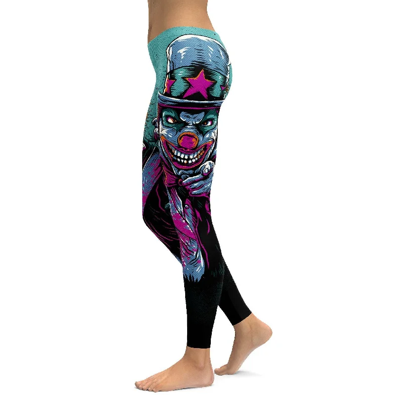 Evil Clown Leggings Country Country