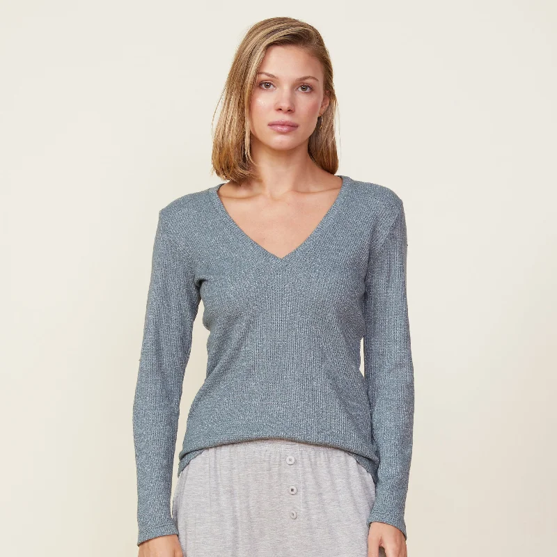 Thermal Long Sleeve V Neck Hip Women's Urban Hip Women's Urban
