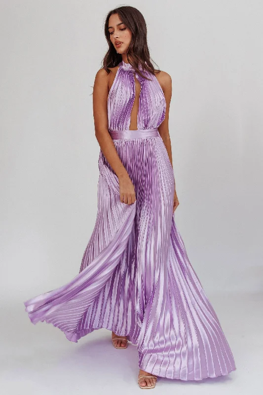 Monarch Pleated Satin Maxi Dress Lavender Rugged Women's Outdoor Rugged Women's Outdoor Monarch Pleated Satin Maxi Dress Lavender Rugged Women's Outdoor Rugged Women's Outdoor