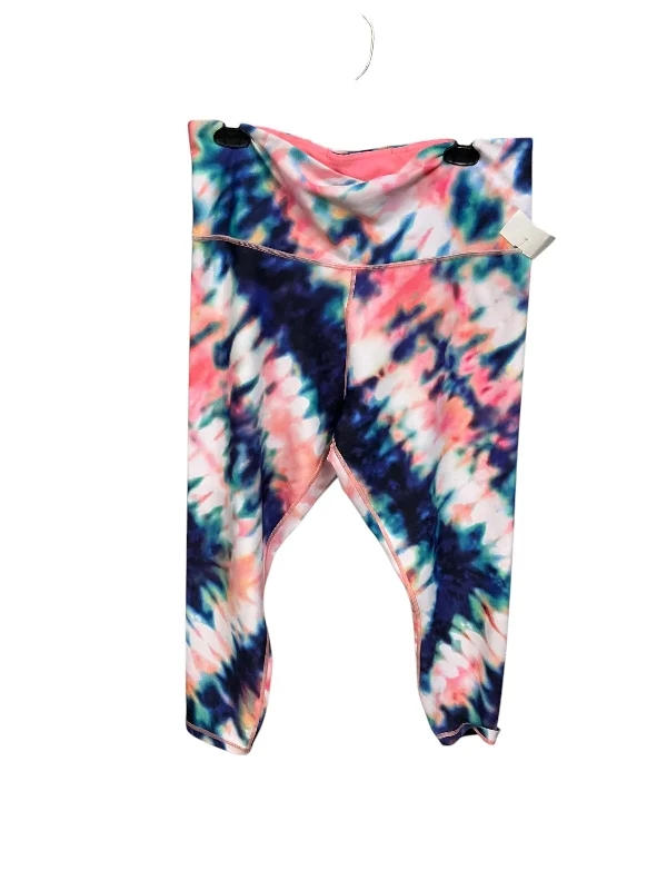 Athletic Leggings By Athleta In Tie Dye Print, Size: 1x Women Women