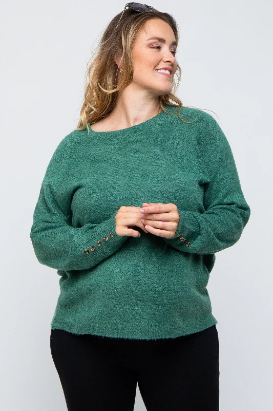 Green Button Accent Solid Maternity Plus Size Sweater Cozy Women's Sherpa - lined Cozy Women's Sherpa - lined Green Button Accent Solid Maternity Plus Size Sweater Cozy Women's Sherpa - lined Cozy Women's Sherpa - lined