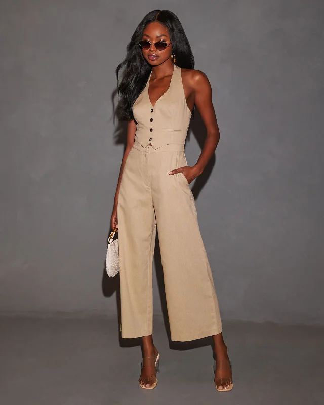 Tamar Fitted Waist Vest Jumpsuit Practical Women's Multi - Practical Women's Multi - Tamar Fitted Waist Vest Jumpsuit Practical Women's Multi - Practical Women's Multi -