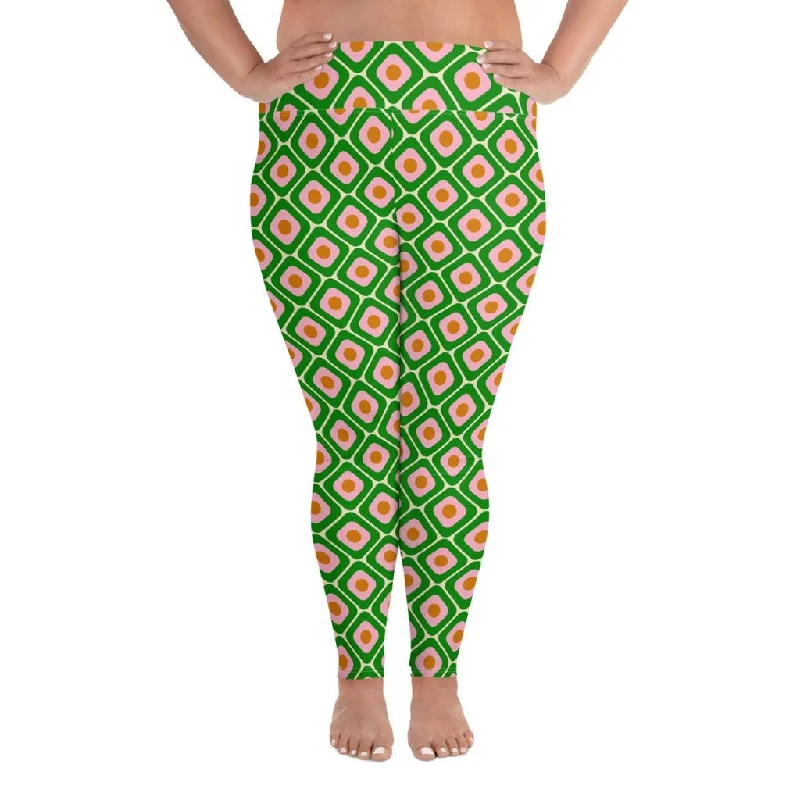 70s Retro Pattern Plus Size Leggings Cool Women's Distressed Cool Women's Distressed 70s Retro Pattern Plus Size Leggings Cool Women's Distressed Cool Women's Distressed