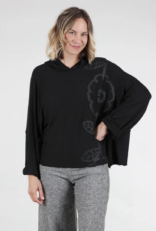 East Hoodie, Black Refined Women's Hand - crafted Refined Women's Hand - crafted