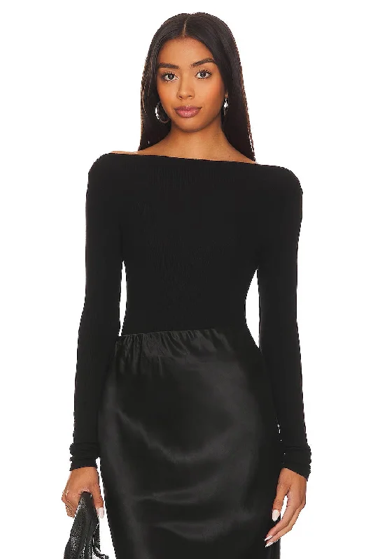 Enza Costa Silk Knit Boatneck Top Modern Women's  Modern Women's 