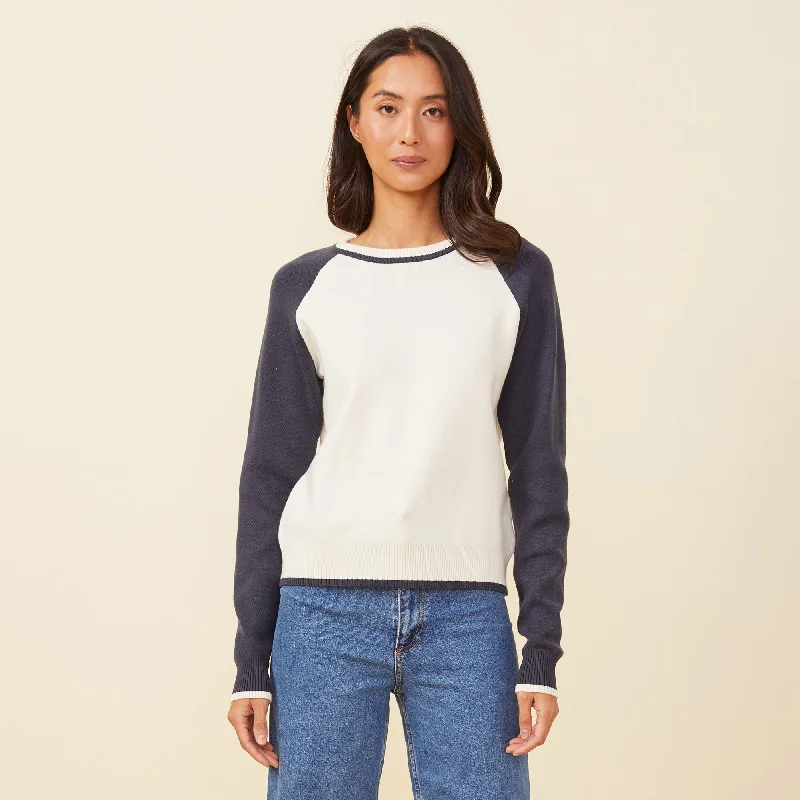 Soft Knit Colorblock Raglan Stylish Women's Tropical  Stylish Women's Tropical 
