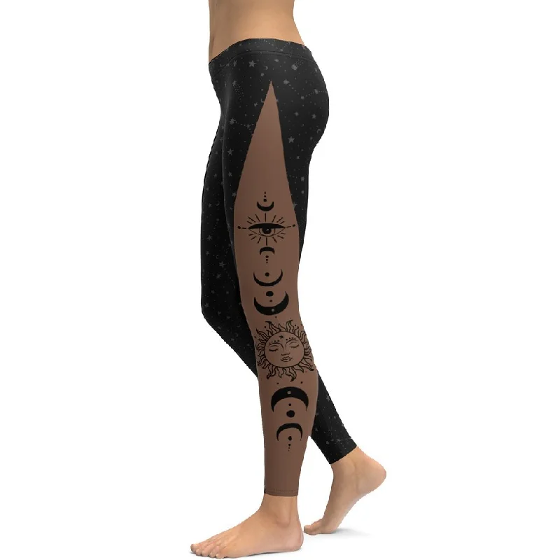 Crescent Moon Leggings Dynamic Women's High - energy Dynamic Women's High - energy
