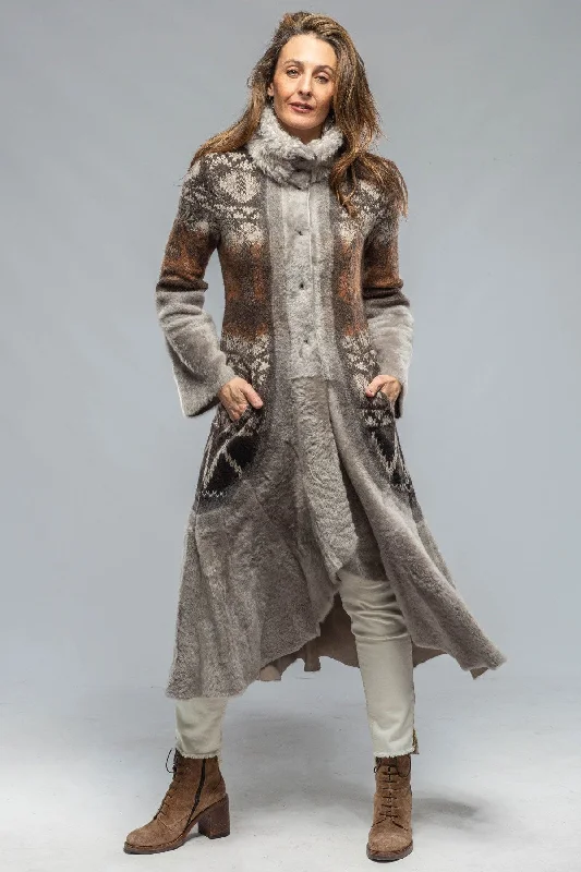 Sawatch Shearling Coat In Pearl Grey Sharp Women's Italian Sharp Women's Italian