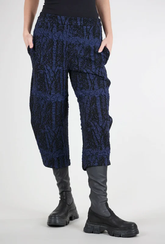 Dappled Knit Lantern Pant, Blue/Black Monochromatic All - in - one Monochromatic All - in - one Dappled Knit Lantern Pant, Blue/Black Monochromatic All - in - one Monochromatic All - in - one