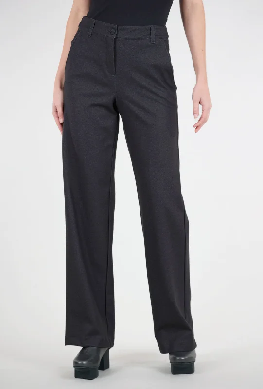 Cloe Brushed Ponte Trouser, Charcoal Classic Women's Pin - striped Classic Women's Pin - striped Cloe Brushed Ponte Trouser, Charcoal Classic Women's Pin - striped Classic Women's Pin - striped