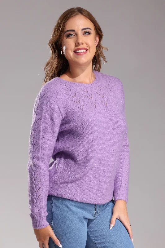 Fancy stitch Jersey | LILAC | 6966ZZ Polished Women's Silk Polished Women's Silk