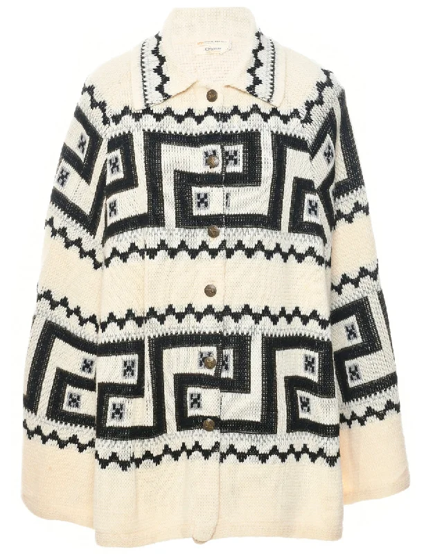Geometric Print Cape - XS Modern Women's  Modern Women's 