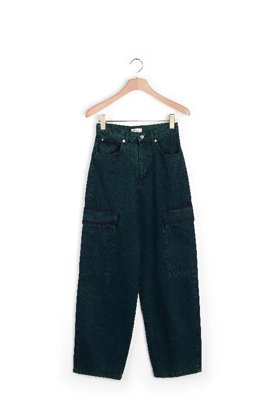 Jean cargo oversize Preppy Women's College Preppy Women's College