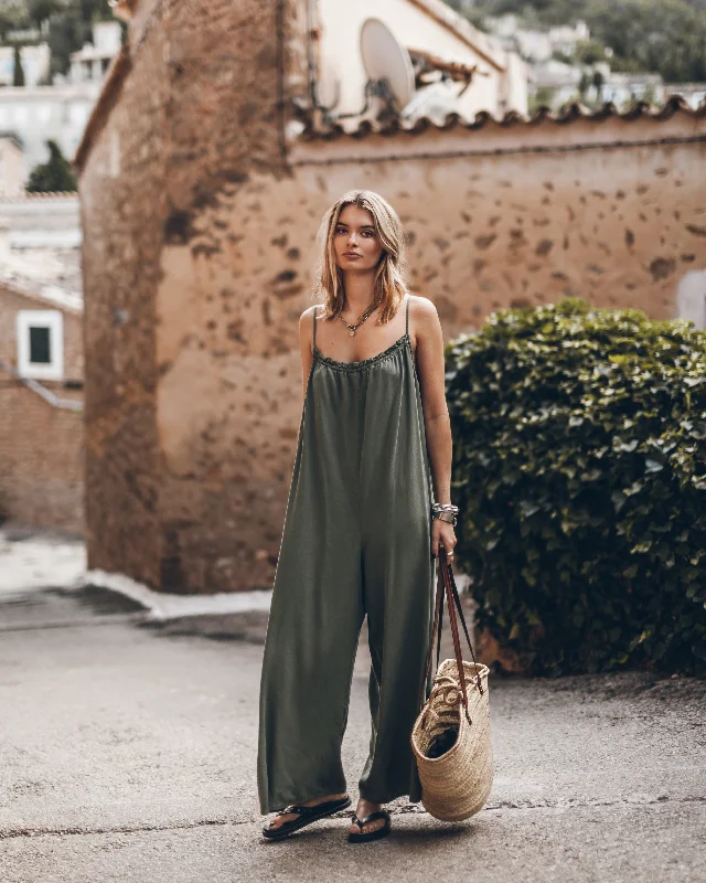 The Green Flowy Jumpsuit Classic Women's Pin - striped Classic Women's Pin - striped The Green Flowy Jumpsuit Classic Women's Pin - striped Classic Women's Pin - striped