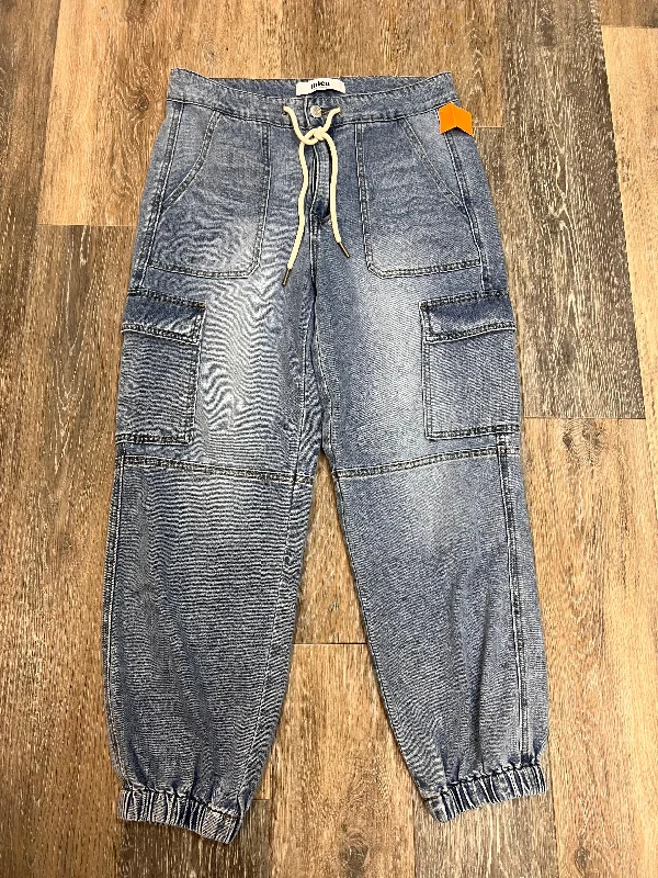 Jeans Straight By Mica In Blue Denim, Size: M Laid - back Women's Style Laid - back Women's Style
