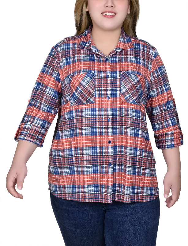 Rust Denim Plaid