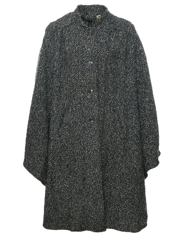 Herringbone Tweed Cape - XL Traditional Women's Wool Traditional Women's Wool