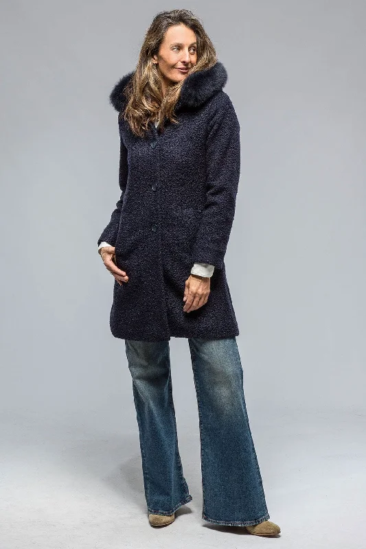 Ivana Wool Coat in Navy Relaxed Women's  Relaxed Women's 