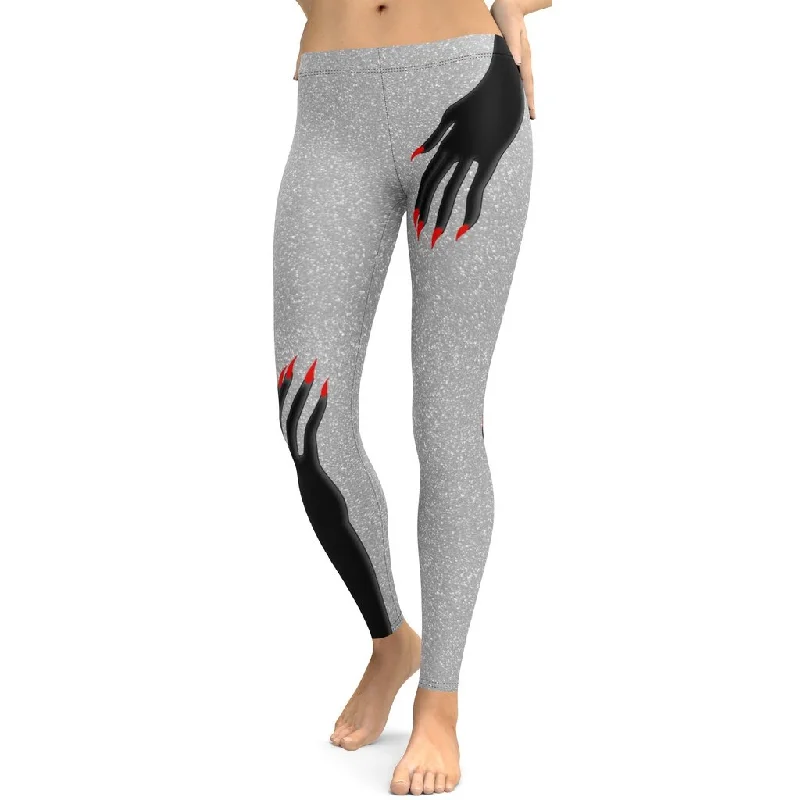 Hand Illusion Leggings Stylish Women's Neon Stylish Women's Neon