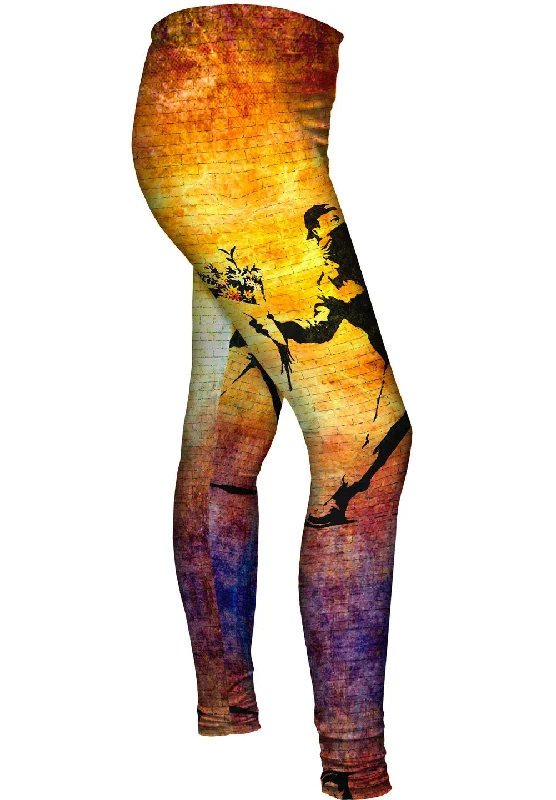 Graffiti Banksy Flower Throw Sharp Women's Italian Sharp Women's Italian