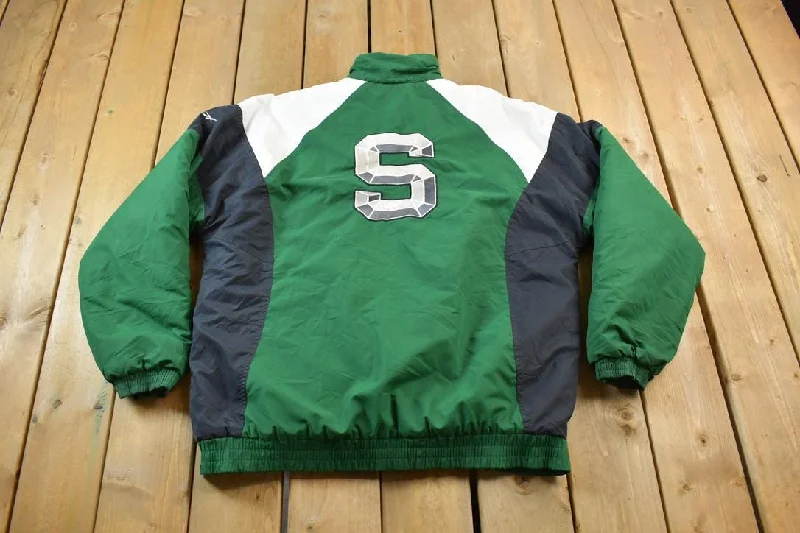 Vintage 1990s University Of Michigan State Spartans Reebok Coat Rugged Women's Outdoor Rugged Women's Outdoor Vintage 1990s University Of Michigan State Spartans Reebok Coat Rugged Women's Outdoor Rugged Women's Outdoor