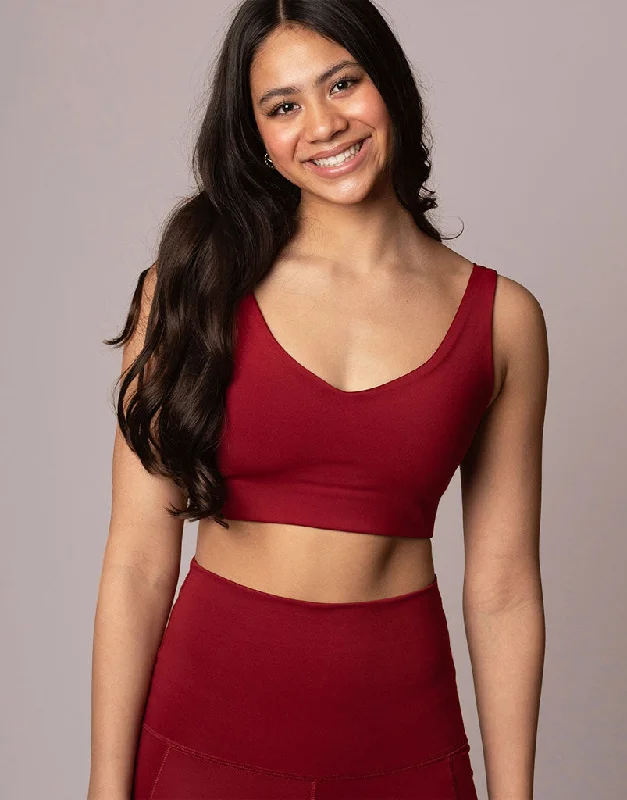 Freestyle V Crop Cranberry Athletic Women's High -  Athletic Women's High - 