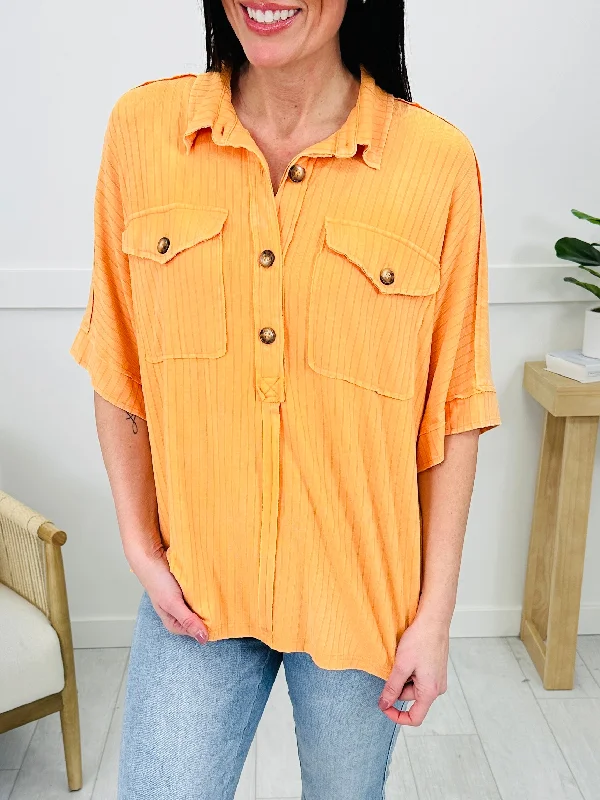 Ray of Style Top Polished Women's Silk