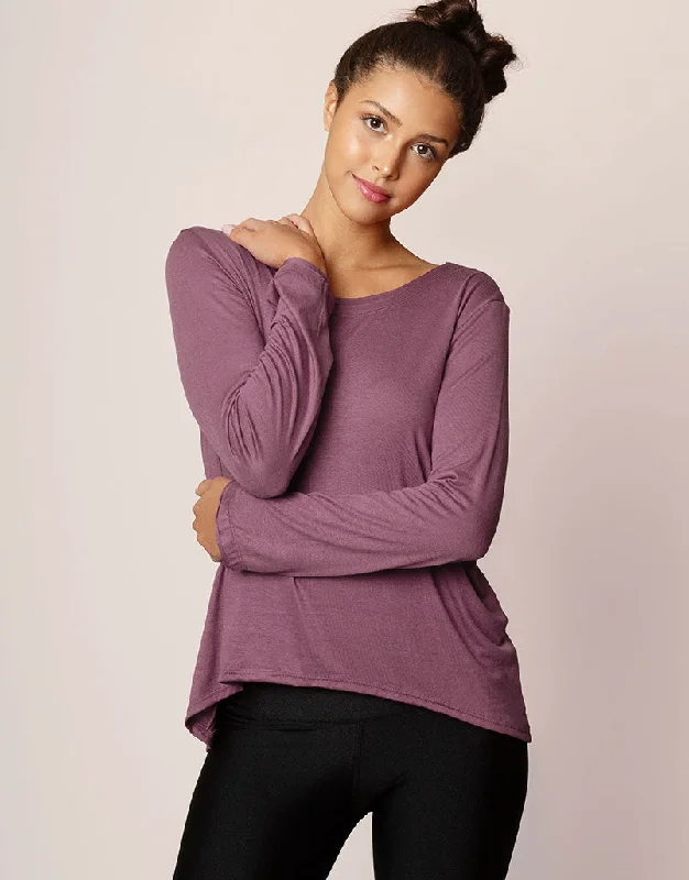 Sunday Long Tee Dusty Violet purpose purpose