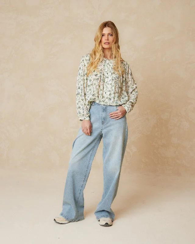 Indi & Cold Viscose Chiffon Blouse Bohemian Women's Free Bohemian Women's Free