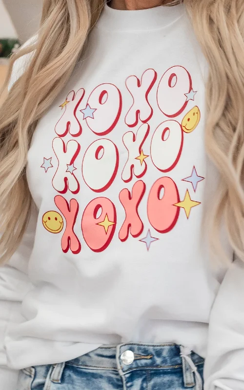 XoXo Crewneck Sweatshirt - Final Sale Preppy Women's College Preppy Women's College