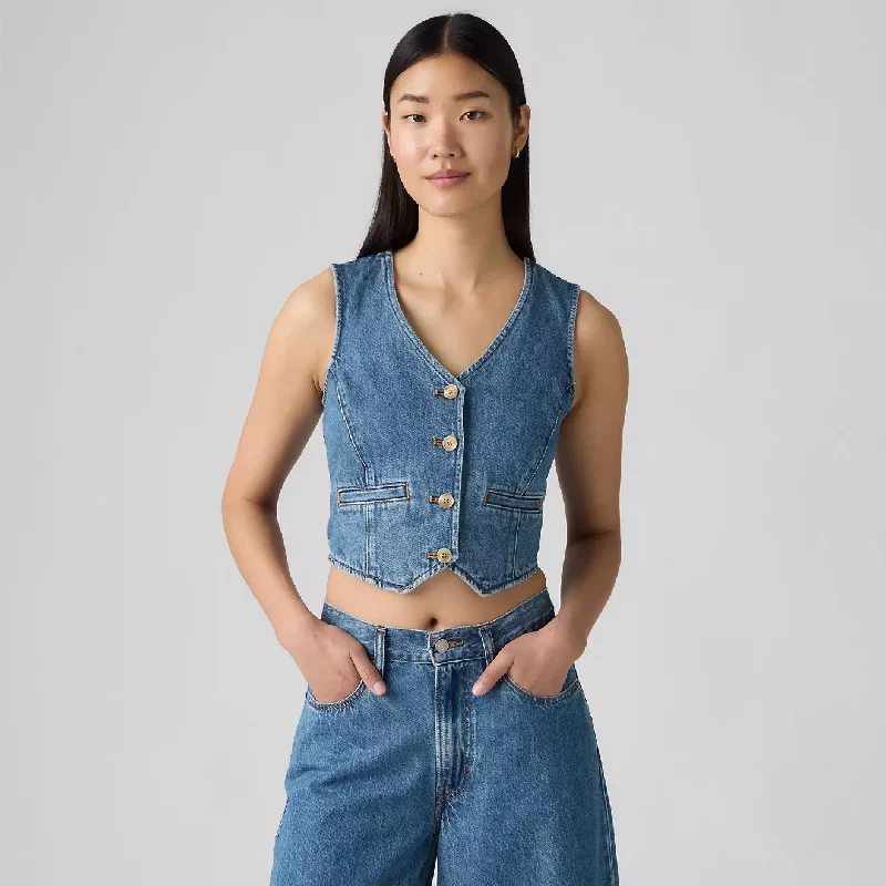Amore Denim Vest - Cause & Effect Cozy Women's Winter