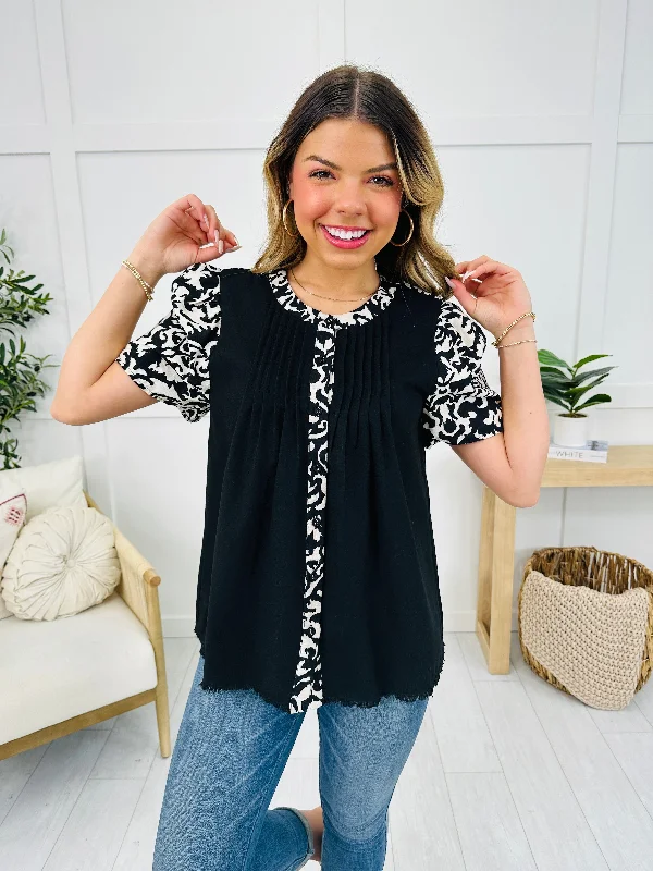 Black Tie Beauty Top Hip Women's Retro