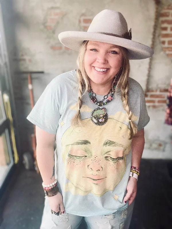 Moon Dance Tee Line- Peaceful Night Unique Women's Upcycled