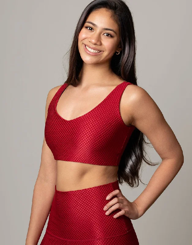 Ruby Diamonds Jacquard V Crop Modern Women's  Modern Women's 
