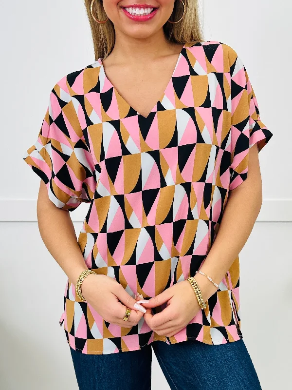 REG/CURVY All Too Easy To Admire Top Bold Women's Statement