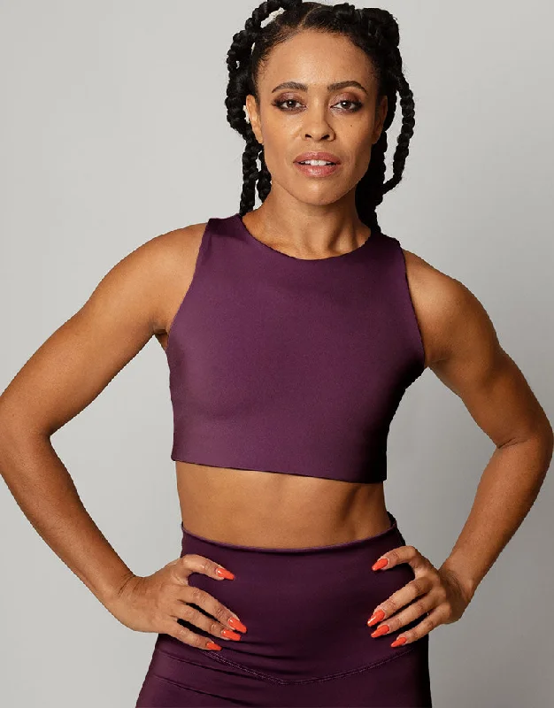 Empower Crop Eggplant Cashmere Cashmere