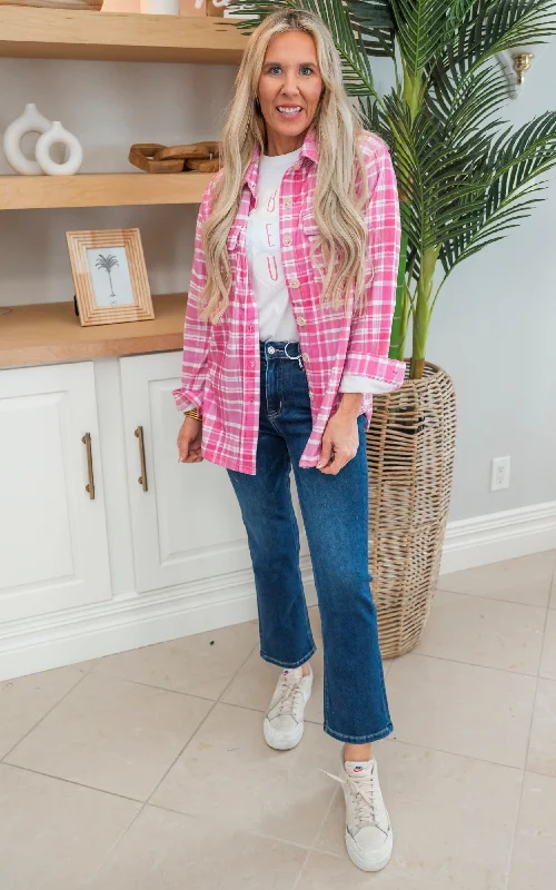 The Pink Plaid Flannel by Salty Wave *DEAL Monochromatic All - in - one Monochromatic All - in - one The Pink Plaid Flannel by Salty Wave *DEAL Monochromatic All - in - one Monochromatic All - in - one