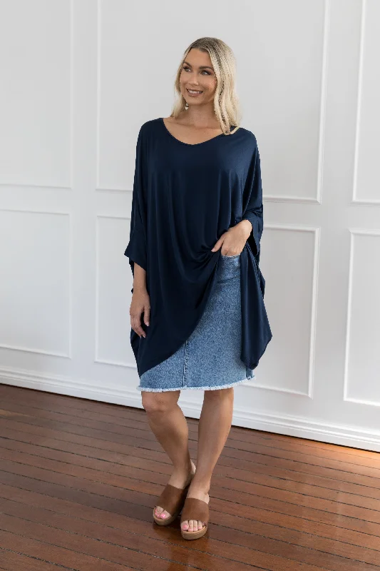 Essential Top | Navy Cozy Women's Sherpa - lined Cozy Women's Sherpa - lined