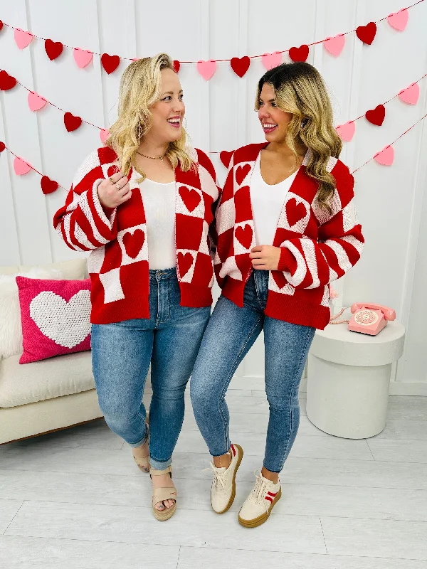 Love In Every Square Cardigan Bold Women's Animal Print