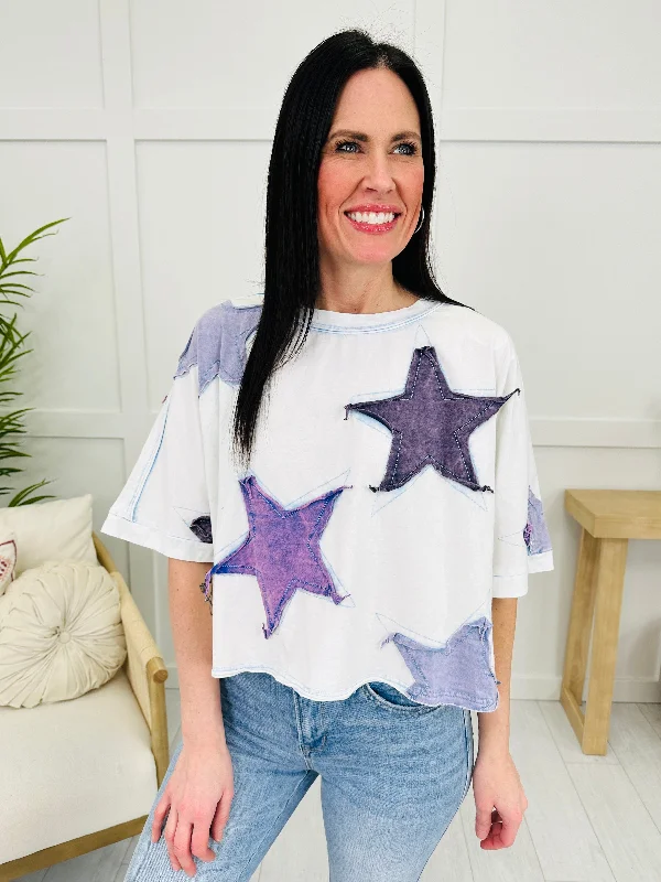 Starstruck Style Top In Lt Blue Hip Women's Urban
