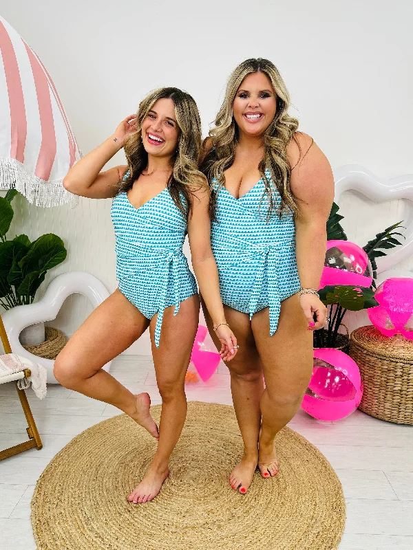 The Jess One Piece Swimsuit in Coastal Blue Monochromatic All - in - one Monochromatic All - in - one The Jess One Piece Swimsuit in Coastal Blue Monochromatic All - in - one Monochromatic All - in - one
