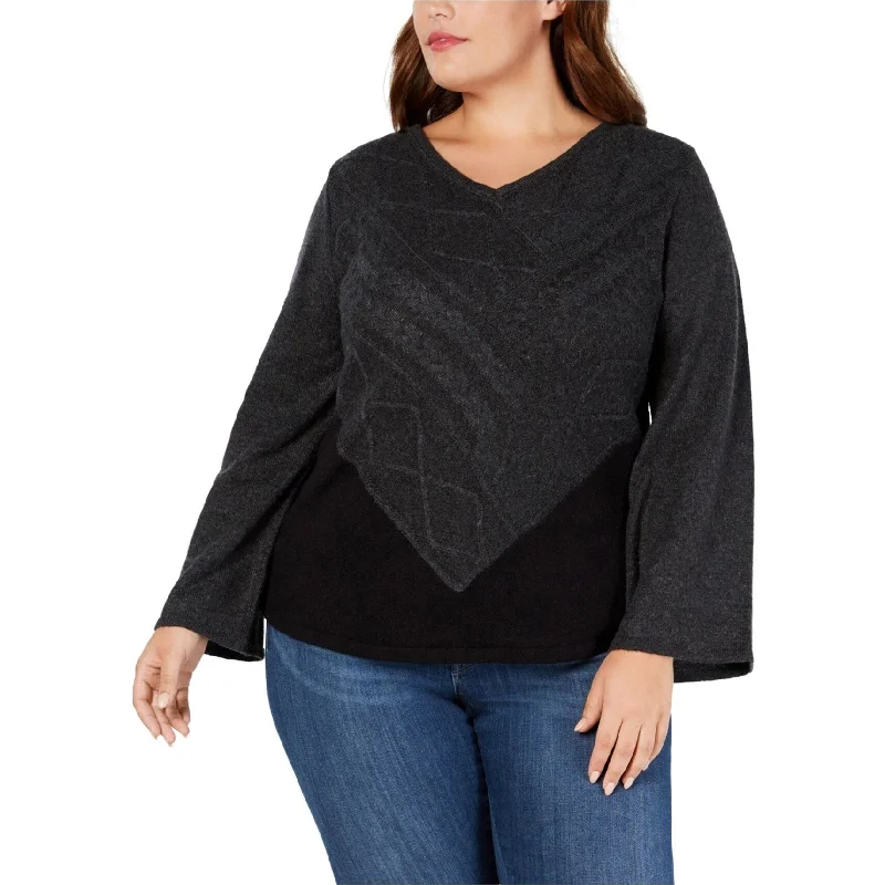 Style & Co. Womens Mixed Stitch Pullover Sweater Sustainable Organic