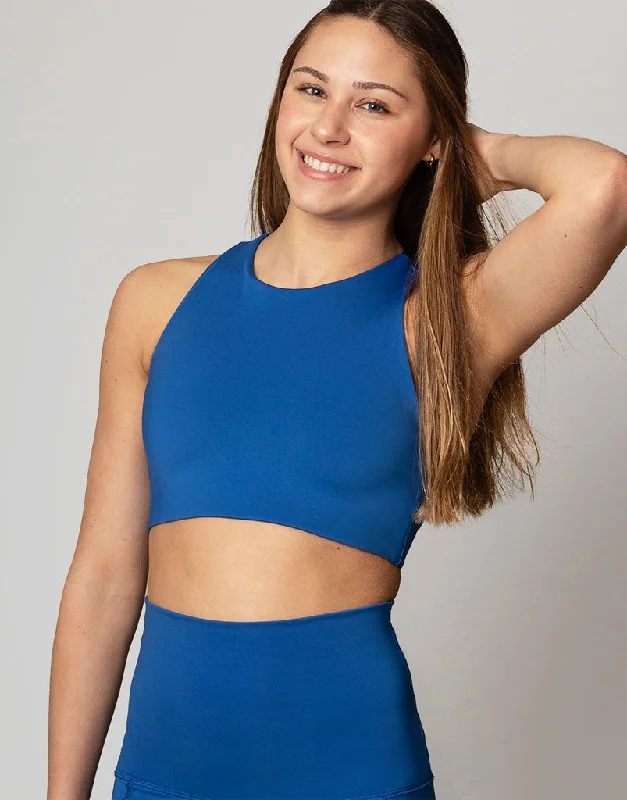 Freestyle Crop Azure Unique Women's Upcycled Unique Women's Upcycled
