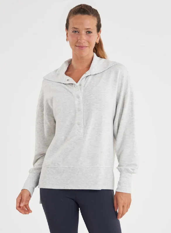 Snap Oversized Pullover - FINAL SALE British Gentlewoman Style British Gentlewoman Style