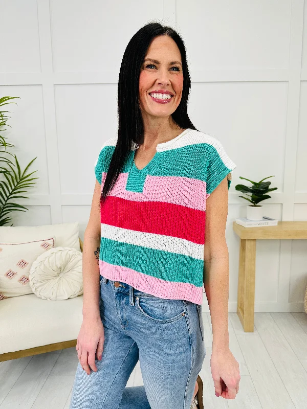 Stripe A Pose Sweater Streetwear Style for  Streetwear Style for 