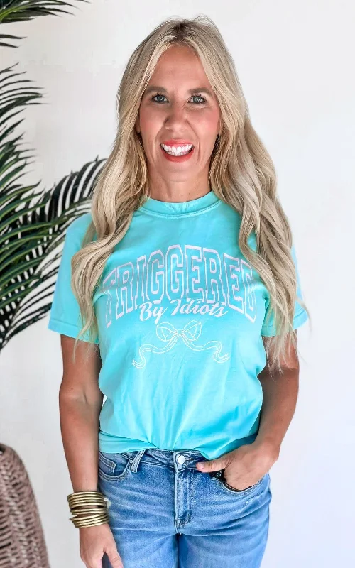 Triggered by Idiots Garment Dyed Graphic T-shirt. Relaxed Women's Beachy Relaxed Women's Beachy Triggered by Idiots Garment Dyed Graphic T-shirt. Relaxed Women's Beachy Relaxed Women's Beachy