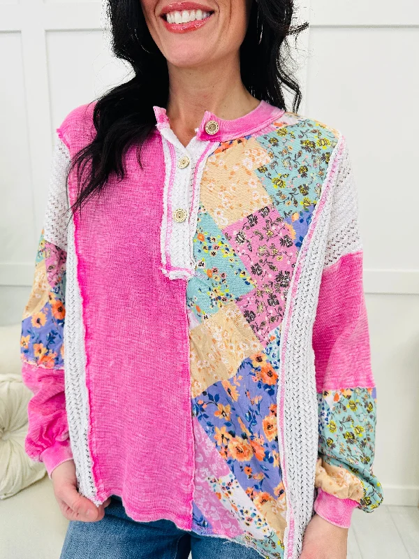 Quilted Bloom Pullover- Multiple Colors! Refined Women's Hand - crafted Refined Women's Hand - crafted Quilted Bloom Pullover- Multiple Colors! Refined Women's Hand - crafted Refined Women's Hand - crafted